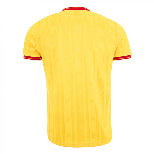 liverpool yellow retro shirt
